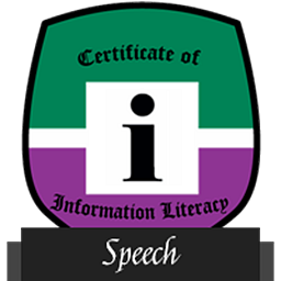 Speech Information Literacy Certificate